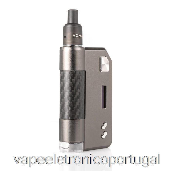 Vape Eletrônico Yihi Sx Auto Squonk 30w Sistema Pod Carbono Gunmetal